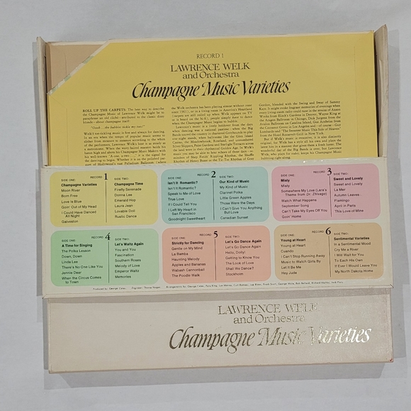 Lawrence Welk and Orchestra Champagne Music Varieties, Boxed Set of 6 - 1970 - Picture 6 of 7